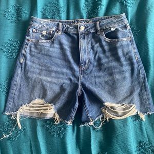 American Eagle High Waisted Denim Shorts - Size 10